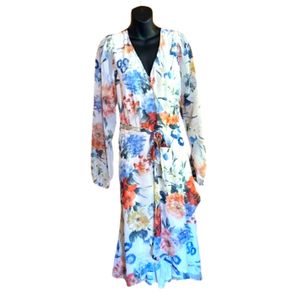 Express XL long sleeve floral dress - Picture 2 of 8